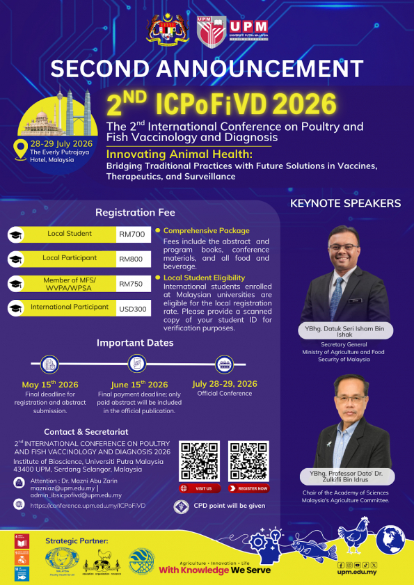 2nd International Conference on Poultry and Fish Vaccinology and Diagnosis