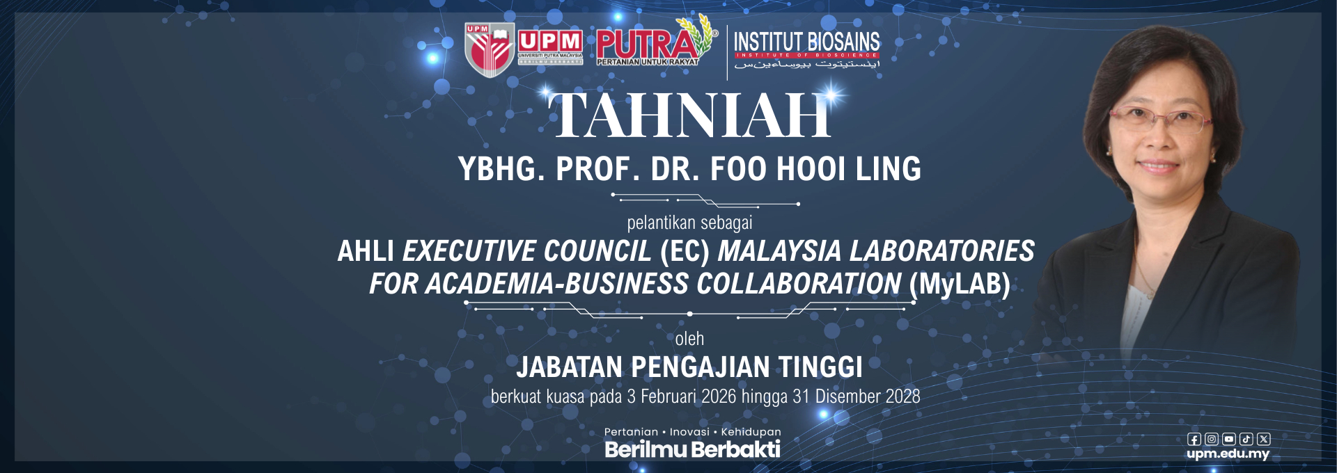 Pelantikan Prof. Dr. Foo Hooi Ling